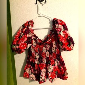 Kate Spade Rosette Blooms Top